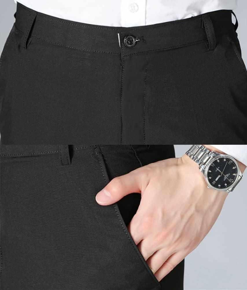 High Elasticity Men's Cotton Pants – Pack of 3 | Solid Color | Regular Fit Casual Bottoms
