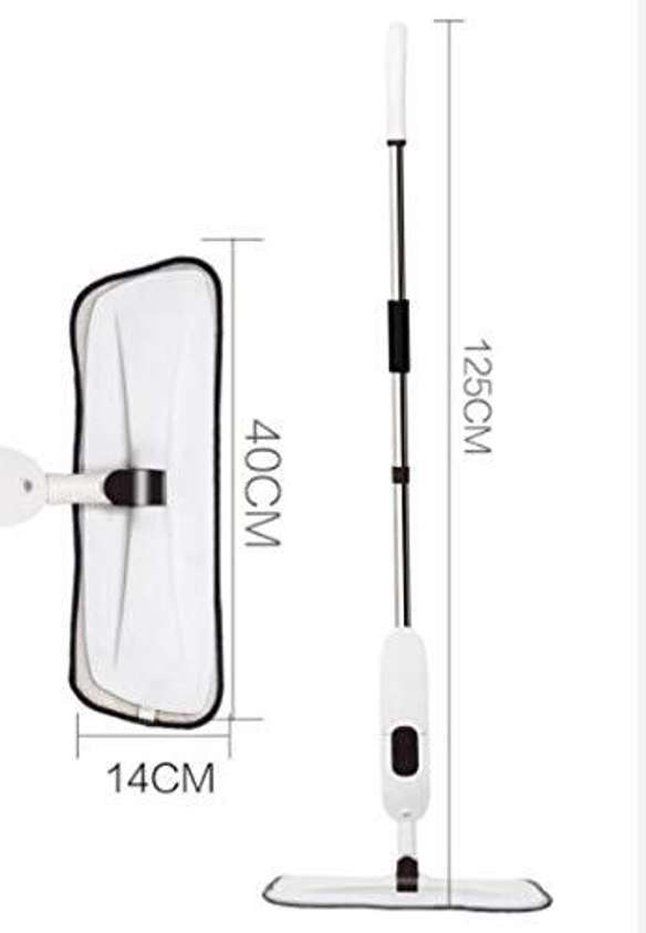 360° Steel Microfiber Floor Cleaning Spray Mop – With Reusable Pad & Integrated Water Spray